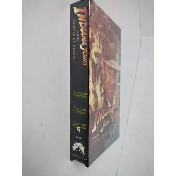 FACTORY SEALED Indiana Jones & The Temple Of Doom VHS 1984 PARAMOUNT SEAL EXC